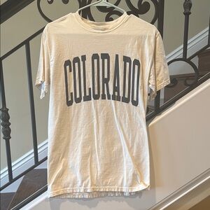 Colorado Graphic T-Shirt - Cream Size Small